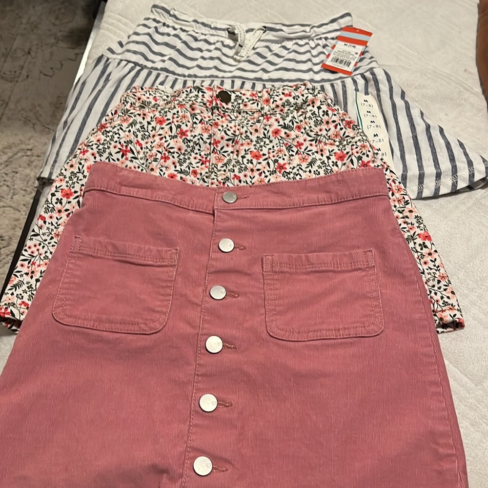 Girls mini skirts LOT of 3